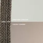 Sofá de exterior en acero varios tamaños y cojines incluidos Made in Italy - Bronn Viadurini