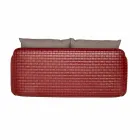 Sofá 2 plazas para exterior en tela o cuero - Mara by Slide Viadurini