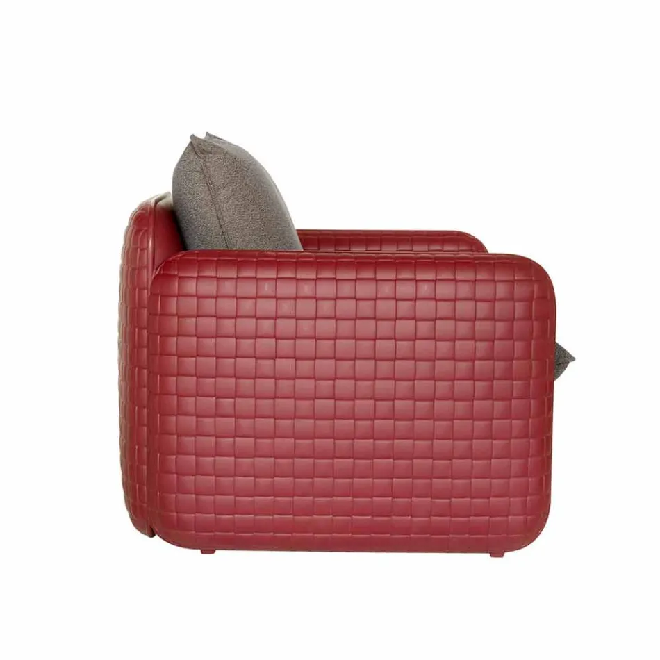 Sofá 2 plazas para exterior en tela o cuero - Mara by Slide Viadurini