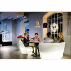 Sofá de interior de polietileno de diseño Slide Rap hecho en Italia Viadurini