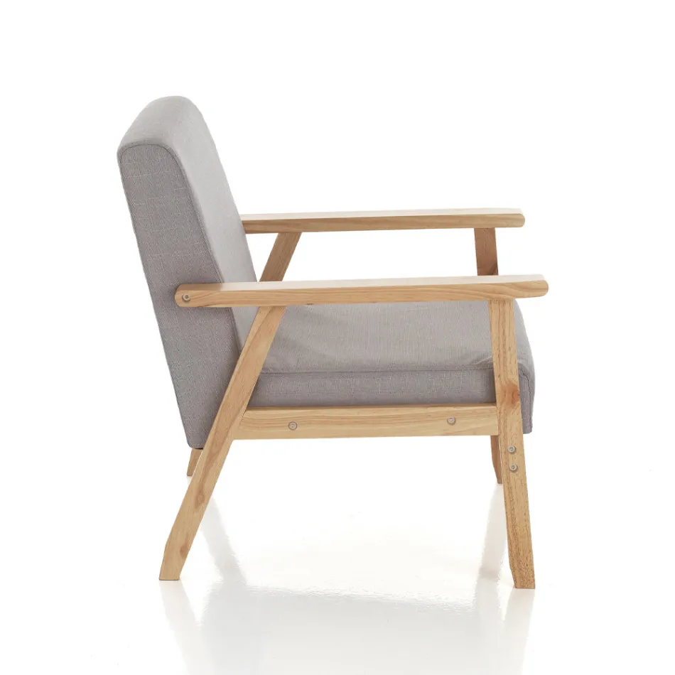 Sofá de Madera Maciza de Pino - Xenón Viadurini