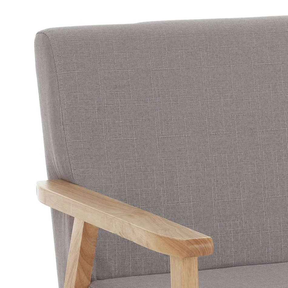 Sofá de Madera Maciza de Pino - Xenón Viadurini