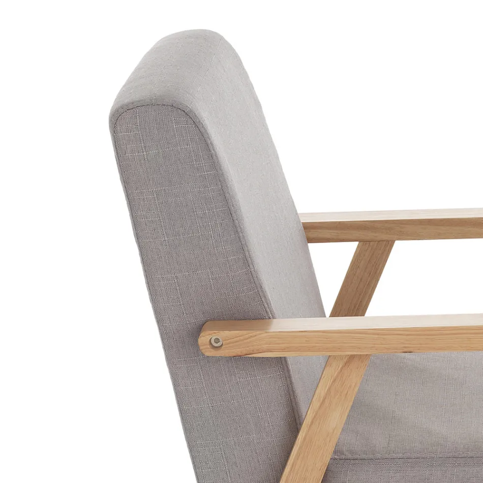 Sofá de Madera Maciza de Pino - Xenón Viadurini