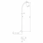 Ducha exterior con grifo de rosca de acero inoxidable Made in Italy - Yuki Viadurini