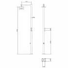 Ducha exterior en acero inoxidable cromado con lavapiés Made in Italy - Modeo Viadurini