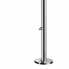 Ducha de jardín de acero inoxidable cromado con lavapiés Made in Italy - Marlen Viadurini