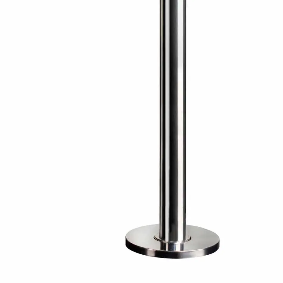 Ducha de jardín de acero con grifo temporizado Made in Italy - Norton Viadurini