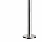 Ducha de jardín de acero inoxidable con cabezal de ducha redondo Made in Italy - Norton Viadurini