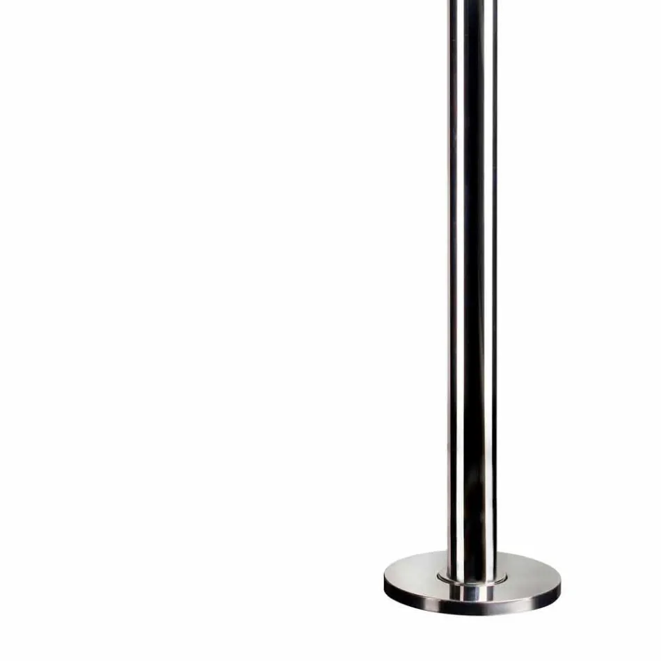 Ducha exterior en acero con mezclador y cabezal de ducha redondo Made in Itay - Yuki Viadurini