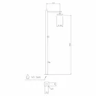 Ducha exterior en acero inoxidable cromado con mezclador Made in Italy - Modeo Viadurini