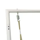 Columpio y asiento de jardín de aluminio con cojines hidrófugos - Playa Viadurini