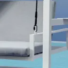 Columpio de jardín suspendido de aluminio pintado - Broccard Viadurini