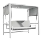 Columpio de jardín suspendido de aluminio pintado - Broccard Viadurini