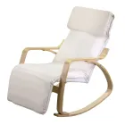 Columpio de interior de madera de abedul y tela - Abissi Viadurini