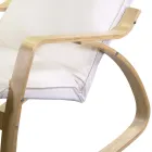 Columpio de interior de madera de abedul y tela - Abissi Viadurini