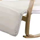 Columpio de interior de madera de abedul y tela - Abissi Viadurini