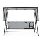 Columpio convertible en cama para el jardín en acero y tela - Recordemos  Viadurini