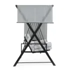 Columpio convertible en cama para el jardín en acero y tela - Recordemos  Viadurini