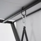 Columpio convertible en cama para el jardín en acero y tela - Recordemos  Viadurini