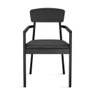 Dos sillas con estructura de madera ecológica y asiento acolchado de MDF - Loto Viadurini