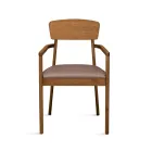 Dos sillas con estructura de madera ecológica y asiento acolchado de MDF - Loto Viadurini
