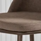 Dos sillas tapizadas con estructura metálica y diseño equilibrado - Seda Viadurini