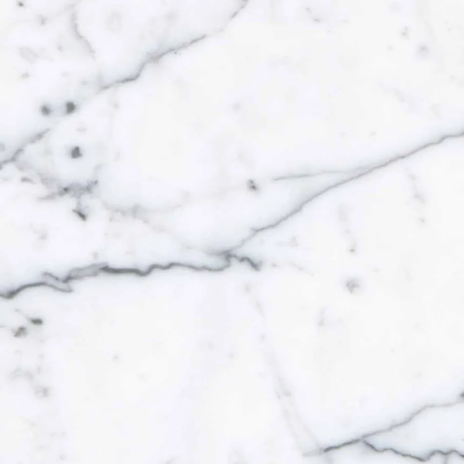 Dos posavasos en mármol blanco y gris con corcho Made in Italy - Jessa Viadurini