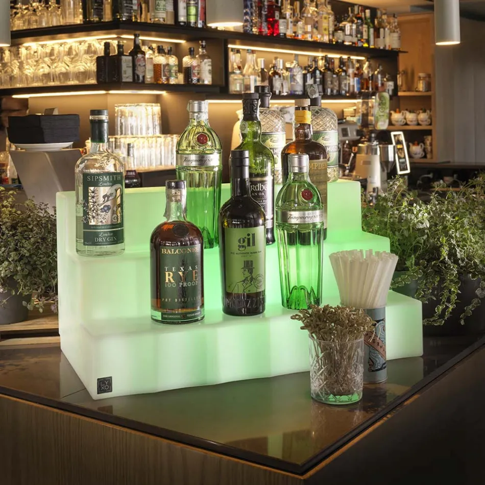 Expositor de botellas con tres escalones Made in Italy - Capo Viadurini