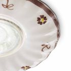 Foco empotrable en cerámica vintage ondulada y decorado a mano - Pescara Viadurini