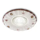 Foco empotrado redondo decorado de cerámica Ferroluce Pescara Viadurini