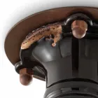 Diseño retro proyector del techo de cerámica y metal Cloe Ferroluce Viadurini