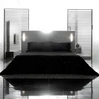 Funda de almohada de lino con encaje Poema y cordones mantequilla o negros Made in Italy - Masone Viadurini