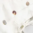 Funda de Almohada de Cama Rectangular de Lino Blanco o Negro con Botones y Cordones - Agora Viadurini