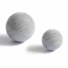 Bola moderna pisapapeles en mármol gris Bardiglio Made in Italy - Esfera Viadurini