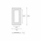 Espejo de pared / suelo moderno Pop 216x116cm Fiam Italia Made in Italy Viadurini