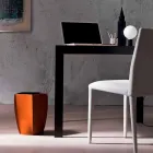 Caja de papel de diseño diseñada en cuero Poligiono regenerado, fabricada en Italia. Viadurini