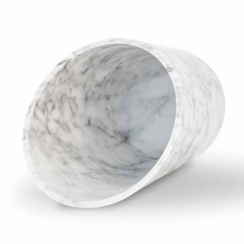 Vino o Champaña Glacette en Mármol Blanco Carrara Hecho en Italia - Ciotti Viadurini