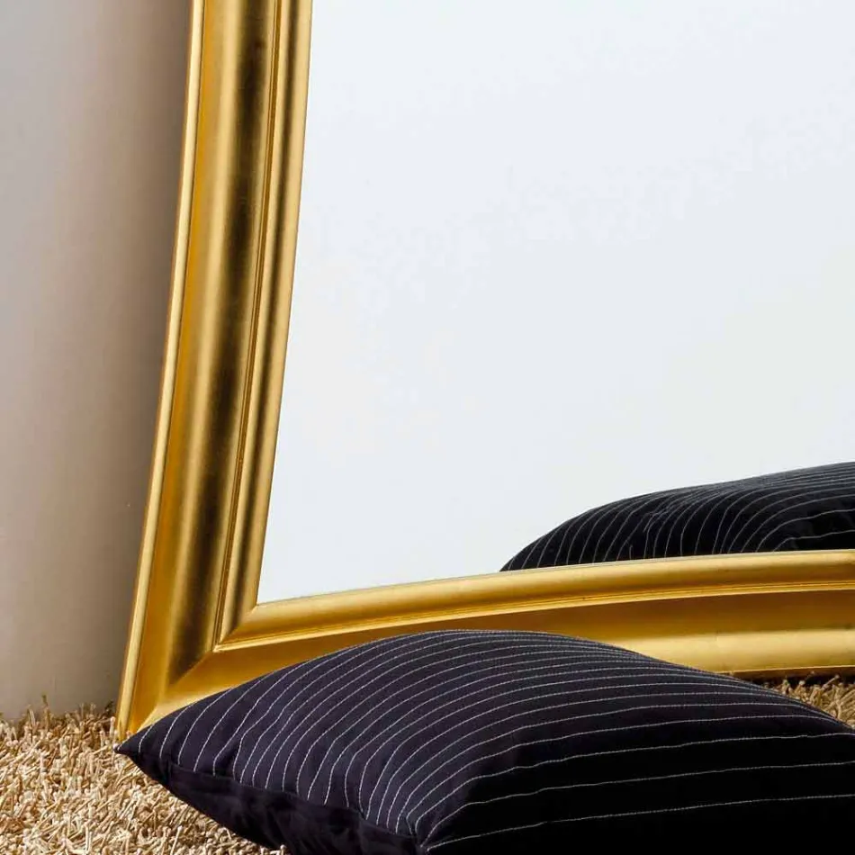 piso de espejo grande / moderno de la pared del corazón diseño, 110x197 cm Viadurini