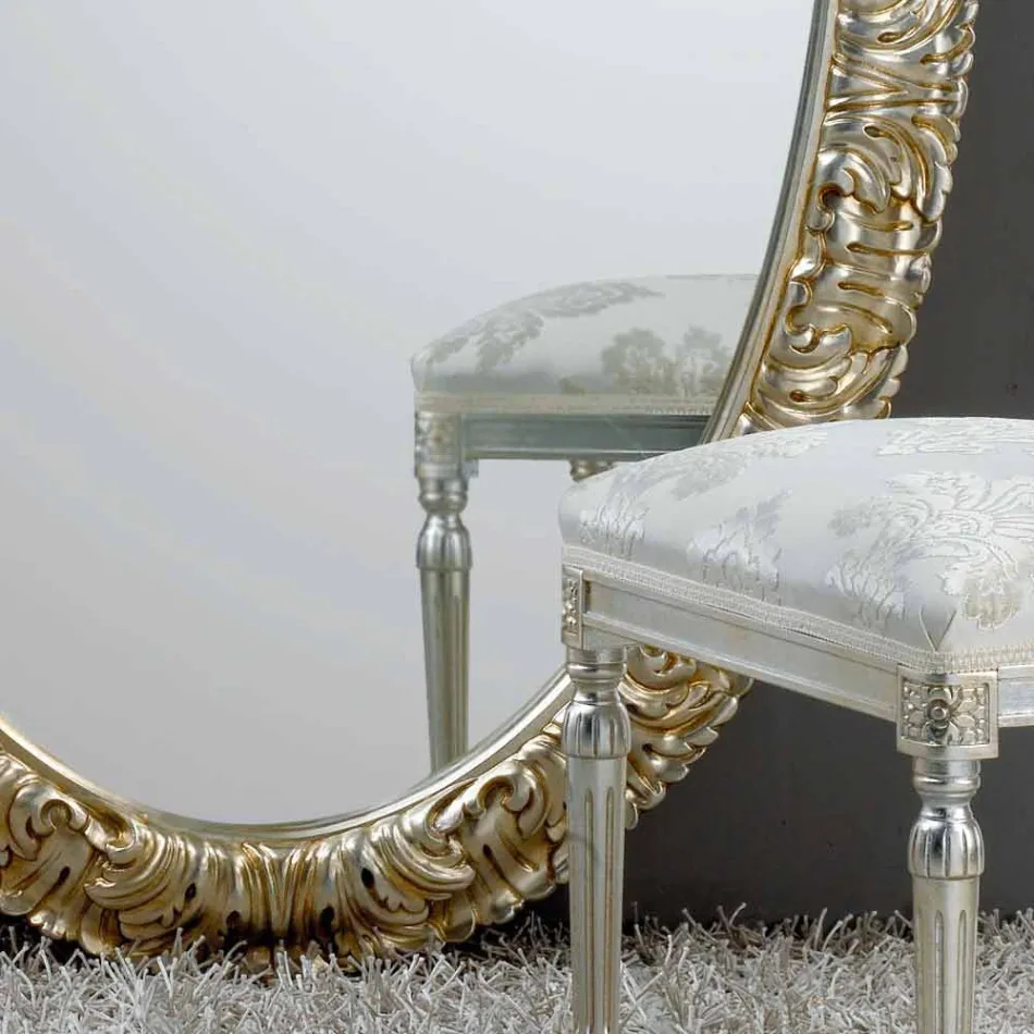 Gran espejo ovalado del suelo / Vida pared, 114x190 cm Viadurini