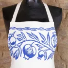 Delantal italiano de lino hecho a mano de una pieza - Marcas Viadurini