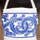 Delantal italiano de lino hecho a mano de una pieza - Marcas Viadurini