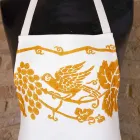 Delantal italiano de lino hecho a mano de una pieza - Marcas Viadurini