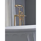 Bañera de pie con teleducha y flexo Made in Italy - Milano Viadurini