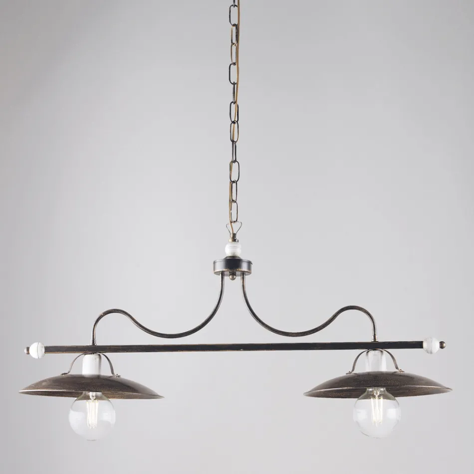 Iluminación de vidrio y metal fabricada en Italia para espacios refinados – Equinozio Viadurini