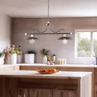 Iluminación de vidrio y metal fabricada en Italia para espacios refinados – Equinozio Viadurini