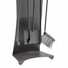 Juego de 4 herramientas para chimenea de acero de diseño Made in Italy - Chandler Viadurini