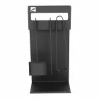 Conjunto de herramientas de diseño para chimenea en acero negro Made in Italy - Ostro Viadurini