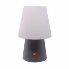 Lámpara LED recargable en plástico de colores para interior o exterior - Fungostar Viadurini