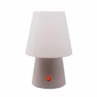 Lámpara LED recargable en plástico de colores para interior o exterior - Fungostar Viadurini