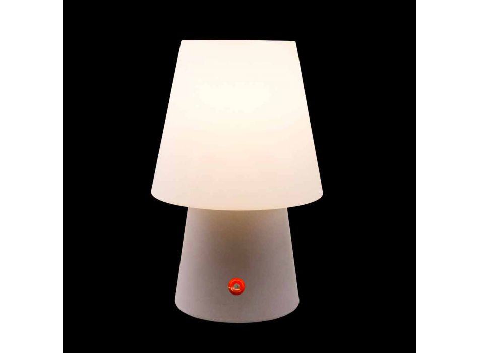 Lámpara LED recargable en plástico de colores para interior o exterior - Fungostar Viadurini